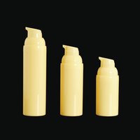 Flacon pompe sans air pour cosmétiques et shampoings PP 30ml 50ml 75ml, impression sérigraphique/numérique, finition mate, emballage recyclable