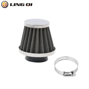 LINGQI Universal Mushroom Head Motorcycle Carburetor Air Filter Cleaner Intake Pipe Modified Scooter