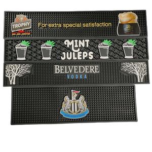 Custom Printed Silicone PVC Bar Runner Rubber Pub Mat Beer Spill Pad Rail Mat Drip Tray Non Slip Service Mat Placemat Pad - Product Image 6
