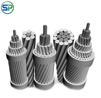 Conducteur ACSR, conducteur en aluminium nu renforcé d'acier, câble d'alimentation aérien 16-630 mm², norme ASTM IEC pour ligne de transmission