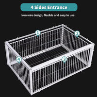 Cage à pigeons pliable et portable pour la course, compacte, en fil de fer, pour pigeons voyageurs, vente en gros, pour l'extérieur, résistante aux intempéries