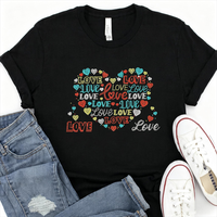 Transferts thermocollants personnalisés en strass motif amour pour T-shirts – Vente en gros