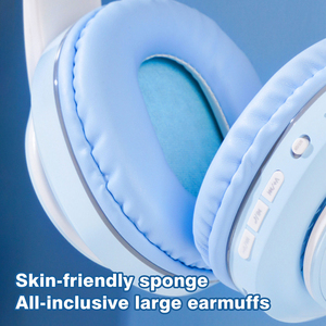 Auriculares Inalámbricos y con Cable D813 con Colores Degradados, Radio FM de 87-108MHz, Soporte para Tarjeta TF, MP3, Plegables, Bluetooth - Product Image 5