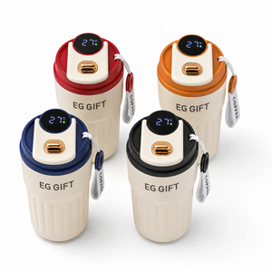 Ensemble de tasses à café personnalisées avec logo en gros pour les amateurs de café et les cadeaux de festival, thermos intelligent avec affichage de la température - Product Image 1