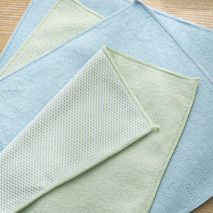Paño de microfibra súper absorbente de alta calidad para limpieza de cocina con malla suave de poliéster ecológico - Product Image 5
