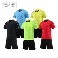 Ensemble d'uniformes d'arbitre de football professionnel pour adultes, avec poches, respirant, pour l'entraînement et les matchs, service personnalisé
