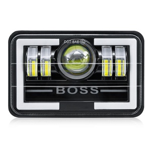 Prix de gros JHS, phare LED carré 5x7 pouces, 35W, 5,75 pouces, étanche, rouge, bleu, jaune, phare LED H4, feux antibrouillard pour voiture - Product Image 3