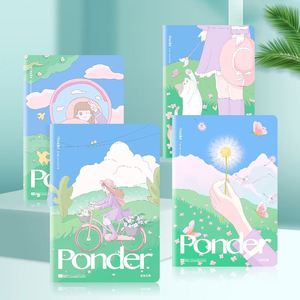 สมุดบันทึกเย็บเล่มแบบนุ่ม ปกอ่อน สำหรับโรงเรียน/สำนักงาน พิมพ์ลายตามสั่ง สมุดจดบันทึก/ไดอารี่สำหรับเด็กผู้หญิง - Product Image 1