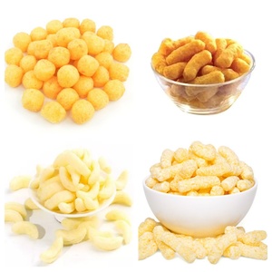 전기 구운 옥수수 스낵 기계 퍼프 옥수수 초코 링 컬 크래커 생산 기계 라인 간식 압출기 - Product Image 2
