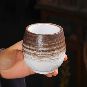 Qualità Mini smalto dipinto a mano tazza in ceramica rosa retrò 150ml giapponese tazze da tè fatte a mano tazza di <span class=keywords><strong>caffè</strong></span> in ceramica <span class=keywords><strong>senza</strong></span> manico - Product Image 4