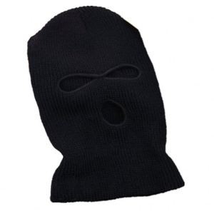 Copri viso intero <span class=keywords><strong>maschera</strong></span> tre cappello a maglia passamontagna elasticizzato invernale <span class=keywords><strong>maschera</strong></span> da <span class=keywords><strong>neve</strong></span> berretto nero caldo maschere facciali - Product Image 5