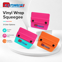 Spatule en TPU en forme d'éventail KUNAISI pour l'installation de film PPF, film de protection de voiture, film teinté pour fenêtres, grattoir souple anti-rayures, outil de pose