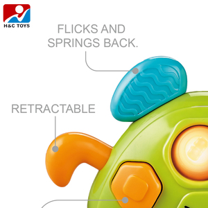 Jouet éducatif pour bébés tortues mignonnes avec musique et lumière, hochet à main pour nouveau-nés, jouets à clochettes - Product Image 2