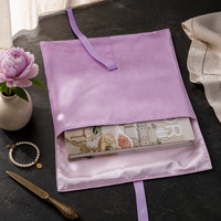 Sac d'emballage cadeau en velours épais avec ruban, pochette en suède personnalisée avec logo imprimé pour sacs à main et vêtements – Vente en gros