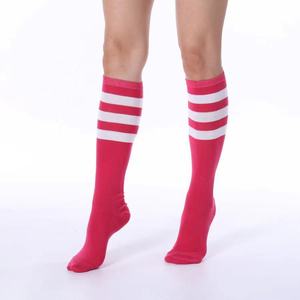 6 paires de chaussettes néon mi-hautes 100% coton tricotées extensibles pour femmes et hommes, pour le <span class=keywords><strong>roller</strong></span>, le football, le softball et les sports d'équipe - Product Image 6