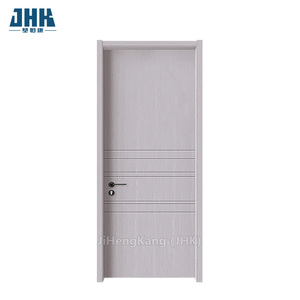 Porta in PVC JHK-P23 dal Design Semplice, <span class=keywords><strong>7</strong></span> Scanalature, <span class=keywords><strong>Porte</strong></span> Interne Moderne in Legno, Dimensioni Standard, Porta in PVC di Buona Qualità per Appartamenti - Product Image 1