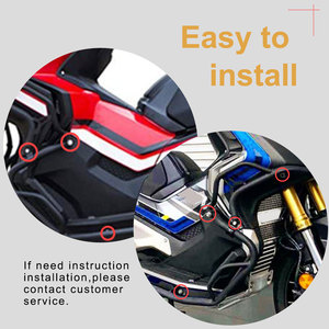 XXUN Barre de protection supérieure pour <span class=keywords><strong>Honda</strong></span> <span class=keywords><strong>X</strong></span>-<span class=keywords><strong>ADV</strong></span> <span class=keywords><strong>X</strong></span> <span class=keywords><strong>ADV</strong></span> 750 2017 2018 2019 2020 Pièces de moto Protection moteur Pare-chocs Cadre de protection contre les chutes - Product Image 5