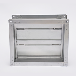 Regolatore Elettrico Quadrato per Condotto d'Aria, Serranda Ermetica Manuale per Sistemi HVAC, per Esterni, Ospedali, Palestre, Scale, Corridoi, Seminterrati - Product Image 3