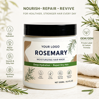 Crème capillaire hydratante de luxe à la kératine et au romarin, bio et à base de plantes, pour adoucir, renforcer et réparer les cheveux fins