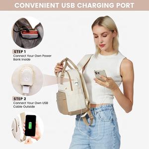 BSCI Custom 15.6 Pouces Pour Ordinateur Portable Femme Imperméable Sac A Dos Scolaire Élégant Avec Port De Charge Usb - Product Image 5