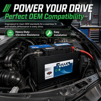 Batterie de voiture 12V 45Ah MF sans entretien, batterie au plomb-acide, série AE pour le démarrage de voiture