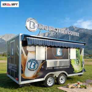 Remolques de Barra de Diseño, Totalmente Equipados, Multifuncionales, Quiosco de Café, Remolque Móvil de Comida, Carrito de Desayuno, Carrito de Dulces y Frituras, Barra de Remolque de 4m - Product Image 6