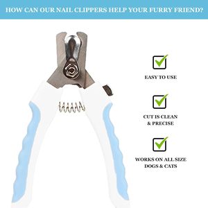 Coupe-ongles et lime à ongles pour chiens, chats et animaux de compagnie avec protection de sécurité pour éviter de couper trop fort, pour animaux de grande et petite taille - Product Image 3