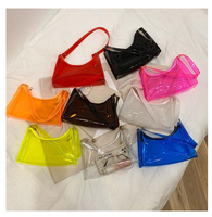 Nouvel Arrivage Sac à Main Portable pour Femme en PVC Transparent Imperméable Motif Bonbons, Idéal Plage et Été, Recyclable