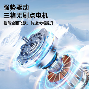 Ventilador de Turbina Portátil con 100 Velocidades Ajustables, Pantalla Digital USB, Refrigeración Portátil para Oficina, Hogar y Dormitorio - Product Image 2