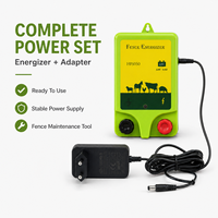 HPSFENCE ODM OEM HPS050 Électrificateur de clôture 12V 0.5J avec adaptateur AC/DC pour systèmes de clôture de pâturages (moutons, chèvres, bovins, chevaux) à usage agricole