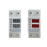 110V/220V AVR 40A Din rail protecteur de tension double affichage tension réglable et relais de Protection contre les surintensités