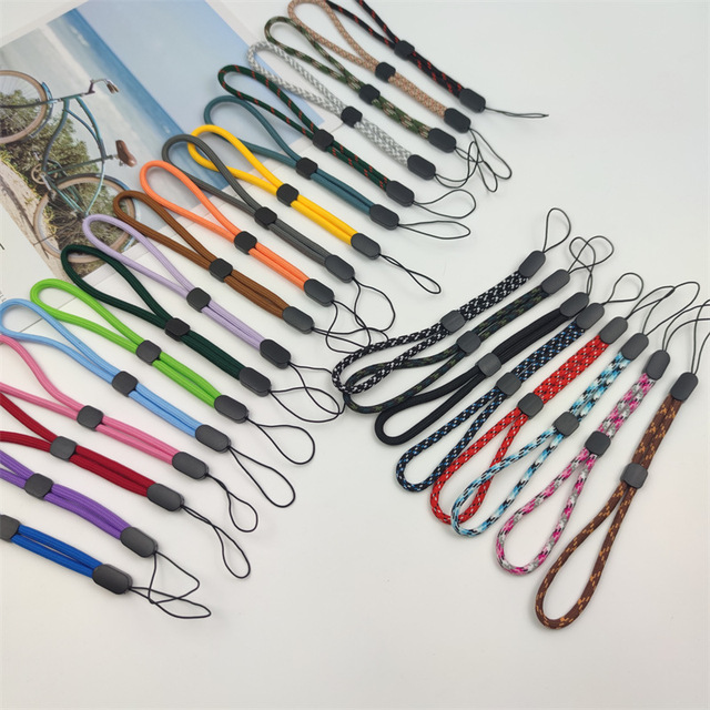 Adjustable Paracord Lanyard Braided Nylon Lanyards Camera Strap Mobile Phone Hand Wrist Strap Belt Band Finger Straps