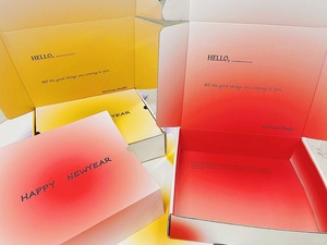 Tùy chỉnh kích thước lớn bộ đồ giường hộp sóng hộp bưu phẩm cho gối vận chuyển <span class=keywords><strong>box</strong></span> với nhựa xử lý - Product Image 5