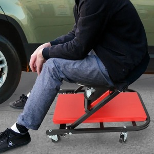 Car Repair Recliner Easy Folding <b>Stool</b> Auto Parts Shop Home Use <b>Plastic</b> Material Hand Powered 5kg Weight - Product Image 3