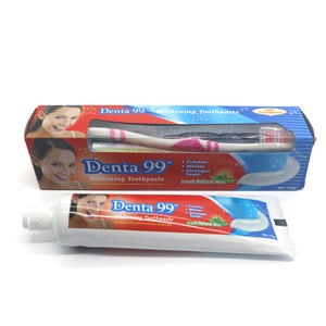 Denta 99 Dentifrice à la menthe naturelle Fabricant en gros de dentifrice 175g Dentifrice blanchissant les dents avec brosse à dents - Product Image 4