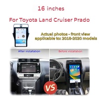 Compatible avec les systèmes embarqués Android pour Prado 10-23, dotés d'un contrôle central intelligent, unité de navigation 11,6''/13,1''/16,8'', 360 degrés