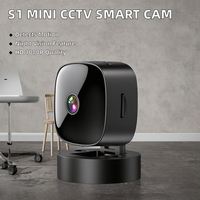 Caméra de surveillance intérieure sans fil S1 Cube Mini 1080P avec vision nocturne, connectivité téléphonique rotative, caméra réseau audio-vidéo intelligente