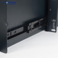 OEM Panneau de brassage fibre optique 3U 19 pouces 96 cœurs LC SC ST FC avec tiroir coulissant noir ODF pour armoire de centre de données