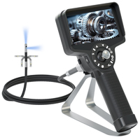Endoscopio Articulado de 4 Vías y 360°, Lente de 3.9 mm, Video HD, Boroscopio con Pantalla LCD IPS de 5 Pulgadas, Iluminación LED con Clasificación IP67, Batería de Litio de 5000 mAh