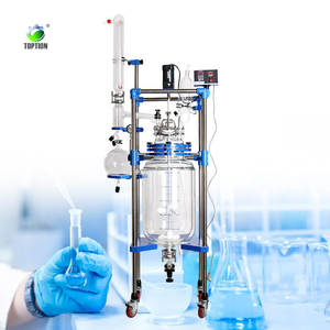 Réacteur chimique essentiel du réacteur 50L en verre chemisé pour la production pilote - Product Image 6