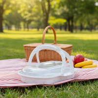 Boîte de rangement jetable dorée à neuf compartiments en plastique de qualité alimentaire pour desserts, pain et pâtisseries – Solution d'emballage haut de gamme