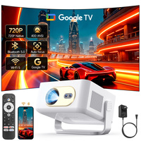 Proyektor LCD Smart Auto Focus 720P untuk HY300 GT 400 ANSI WiFi BT5.0 Keystone 35-135 Inch HIFI Stereo Portabel Built-in