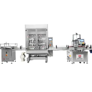 vk Automatic filling with bottle unscramble and capping screwing filling line