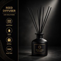 Diffuseur de parfum d'ambiance écologique 120 ml avec rose et jasmin, coffret cadeau OEM d'usine pour une fragrance de luxe pour la maison