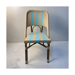 OEM Europe Style Aluminum PE Rattan Dine Chairs Outdoor Garden Furniture Dining Coffee <b>Table</b> Set Restaurant - Product Image 4