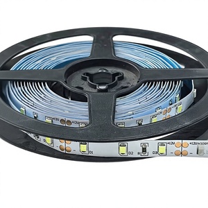 ไฟ LED แบบยืดหยุ่น SMD 2835 60D สีเดียว DC12V DC24V IP20 ไม่กันน้ำ กว้าง 8 มม. แผงวงจรพิมพ์สองชั้น - Product Image 1