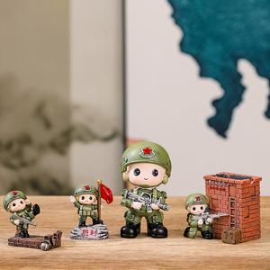 Figurines de Soldats en Résine, Lot Multi-Pièces, Décoration Créative pour la Maison, Cadeau d'Anniversaire pour le Salon - Product Image 3