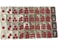 Cartes de Mahjong Thème Équestre avec Motifs Bottes de Cowboy et Trophées, Tuiles de Mahjong en Résine Haute Brillance Style Américain