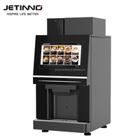 Machine à café expresso Jetinno JL26B-ES4C avec écran tactile de 14 pouces et réservoir de poudre instantanée de 3 L