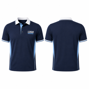 OEM ODM Breathable Short Sleeve Contrast <b>Collar</b> Performance <b>Men</b> High Quality Custom logo Team Polo <b>Shirts</b> - Product Image 2
